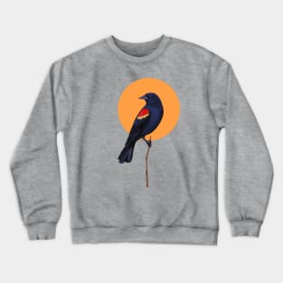 Red winged blackbird Crewneck Sweatshirt